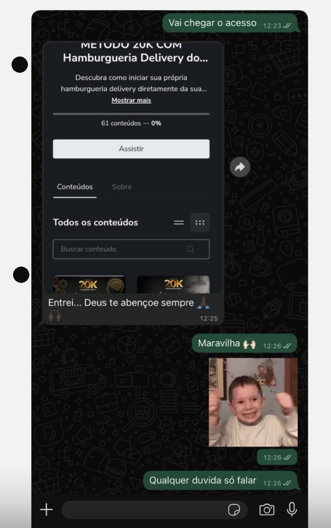 Aluno que acabou de entrar no método e começar a jornada